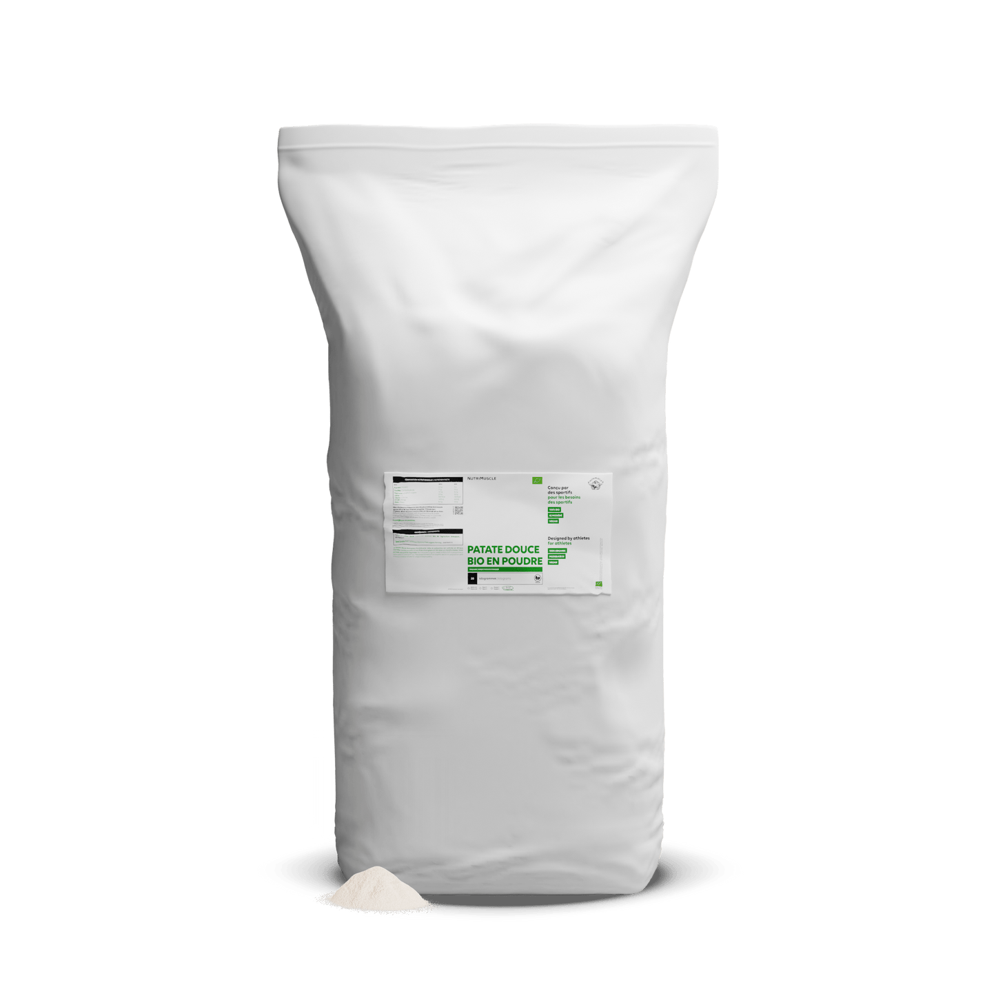 Nutrimuscle Glucides 20.00 kg Farine de patate douce blanche biologique