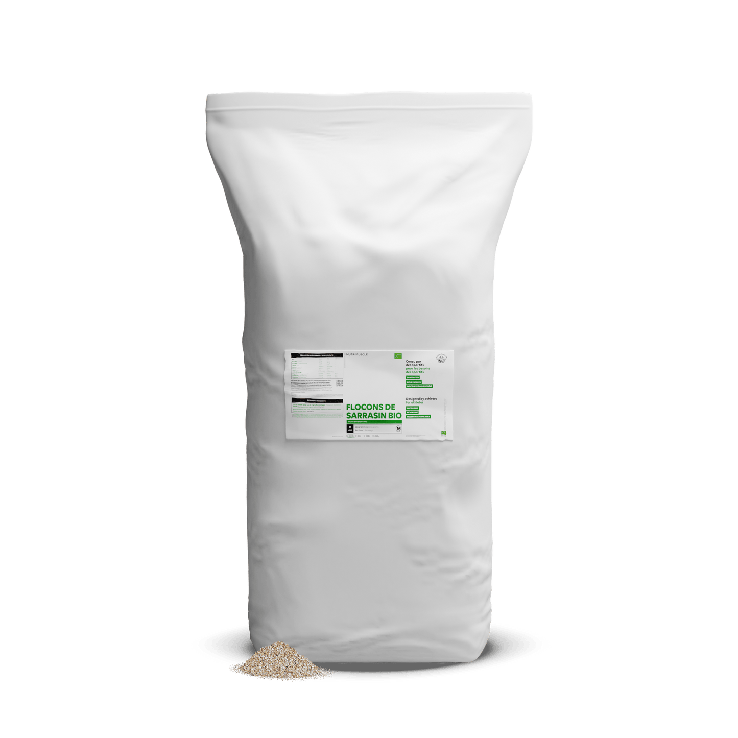 Nutrimuscle Glucides 25.00 kg Flocons de sarrasin biologiques