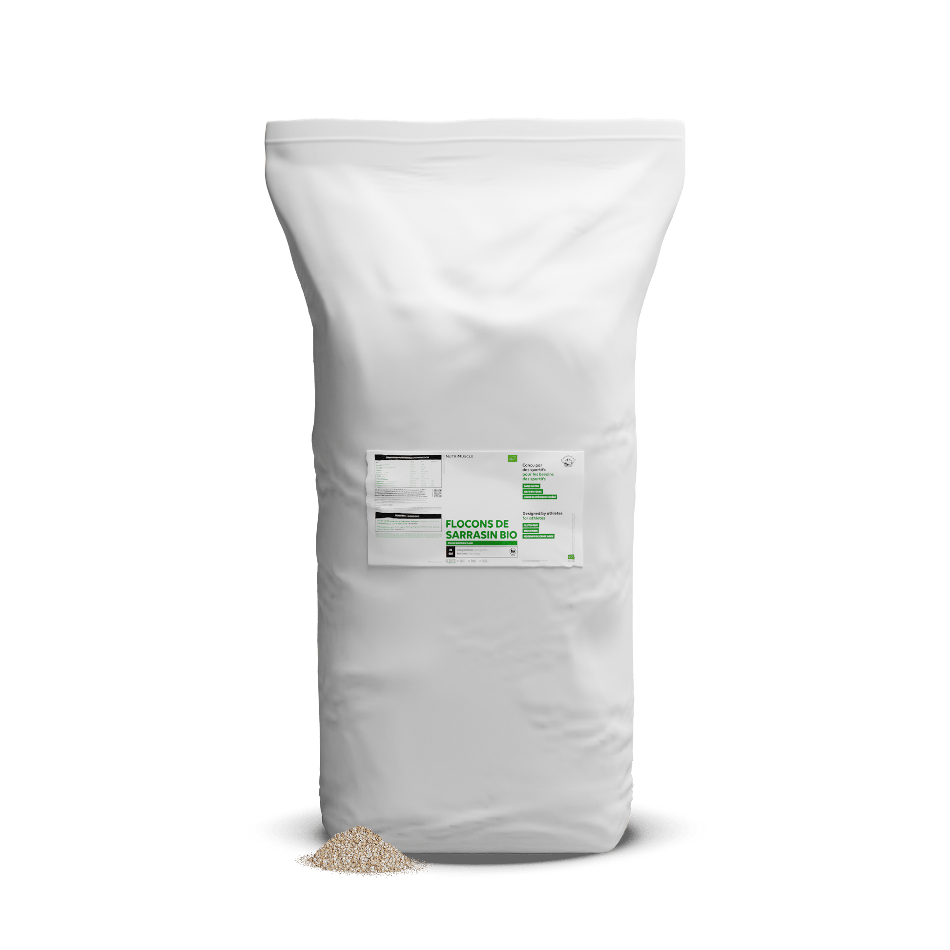 Nutrimuscle Glucides 25.00 kg Flocons de sarrasin biologiques