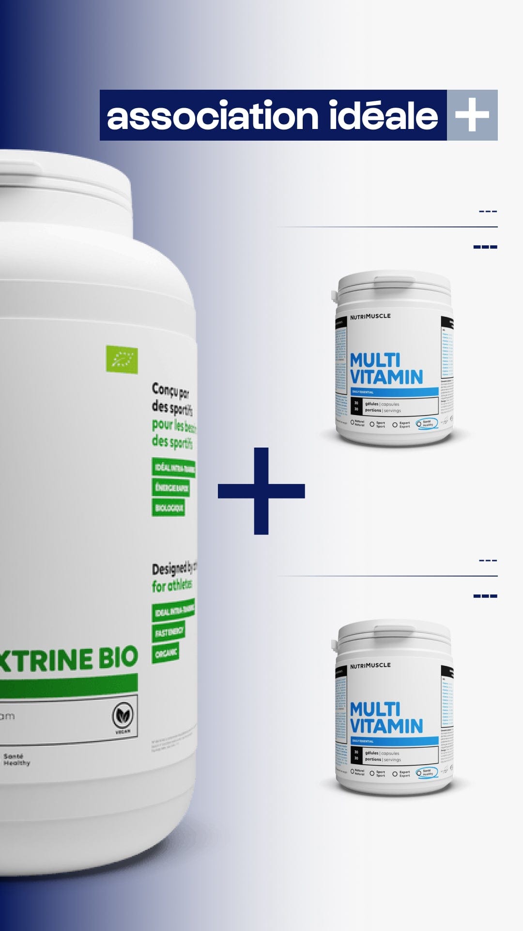 Nutrimuscle Glucides 1.50 kg Maltodextrine biologique