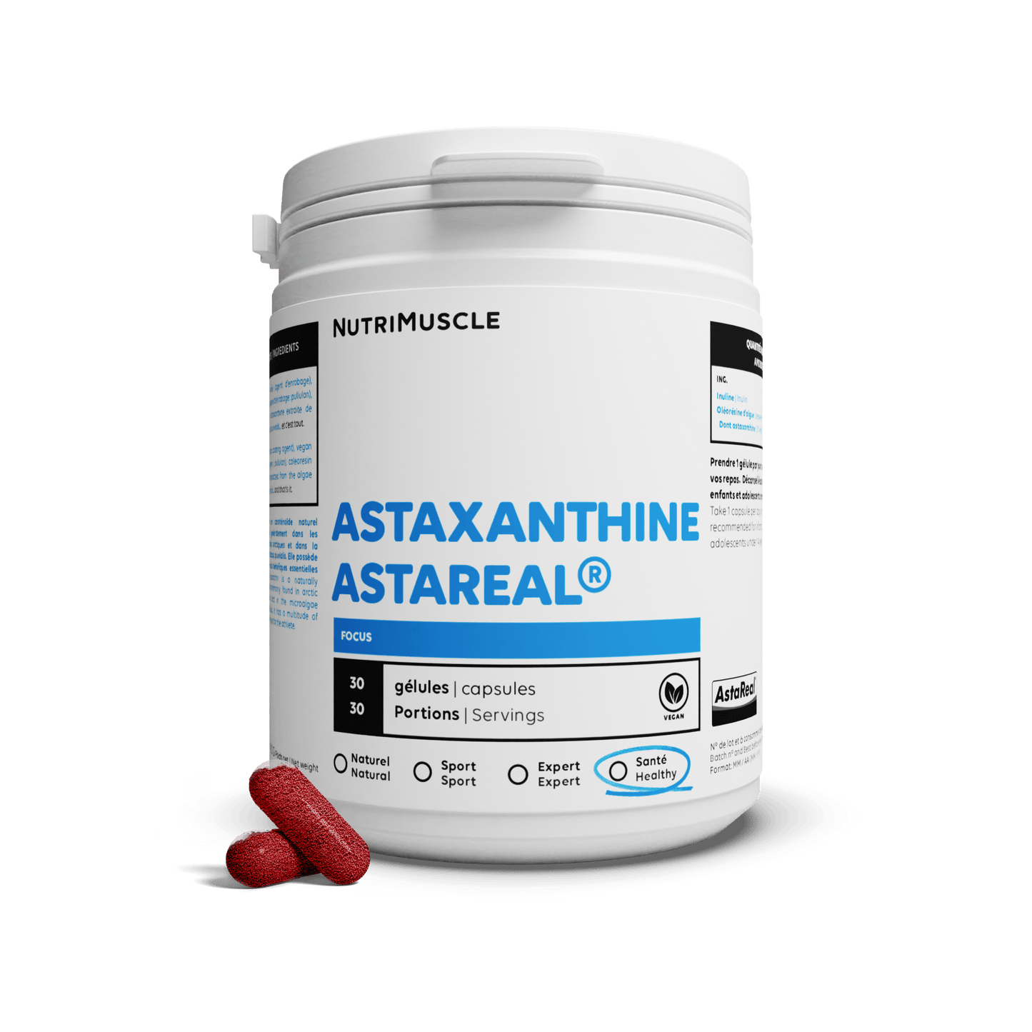 Nutrimuscle Nutriments Astaxanthine Astareal®