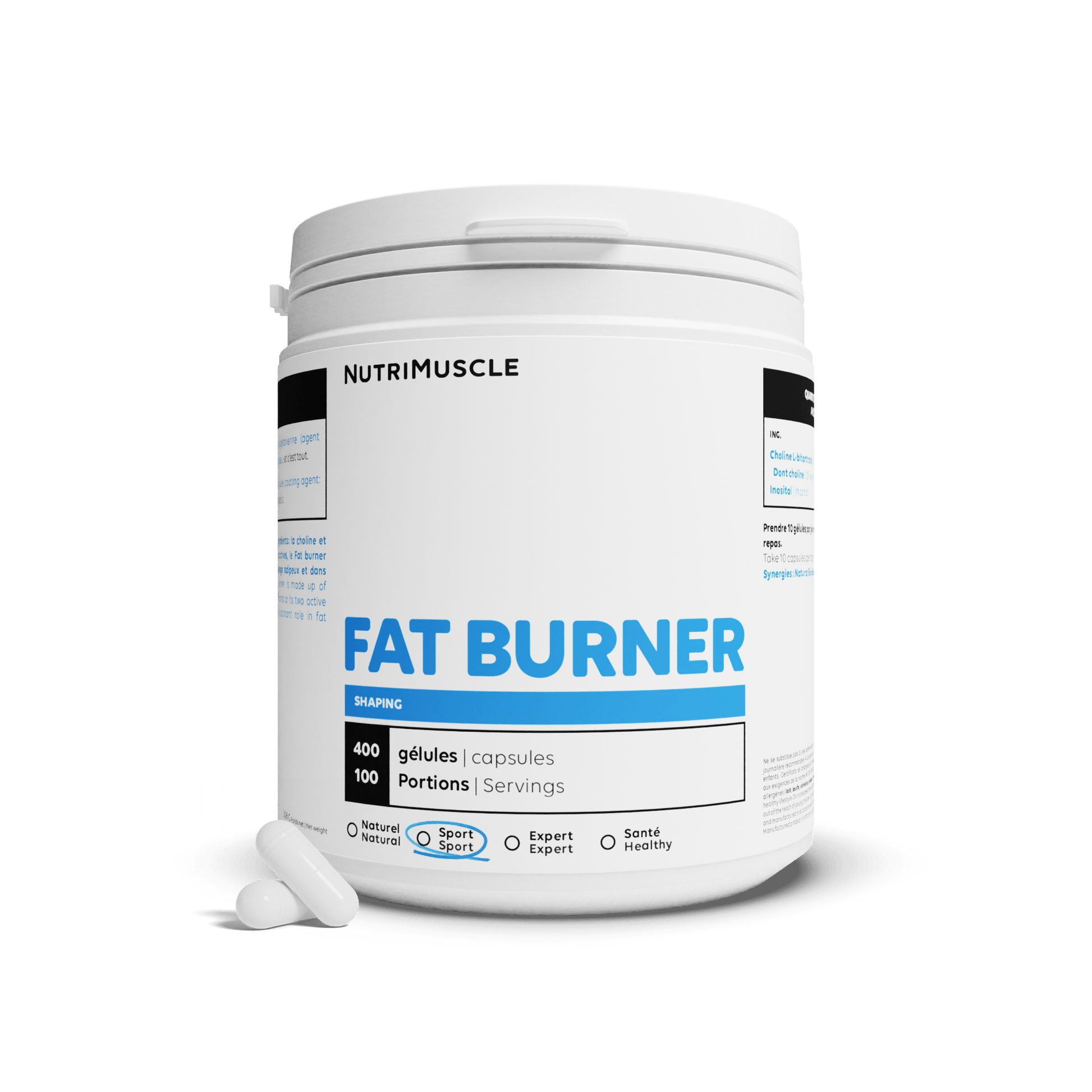 Nutrimuscle Nutriments 400 gélules Fat Burner