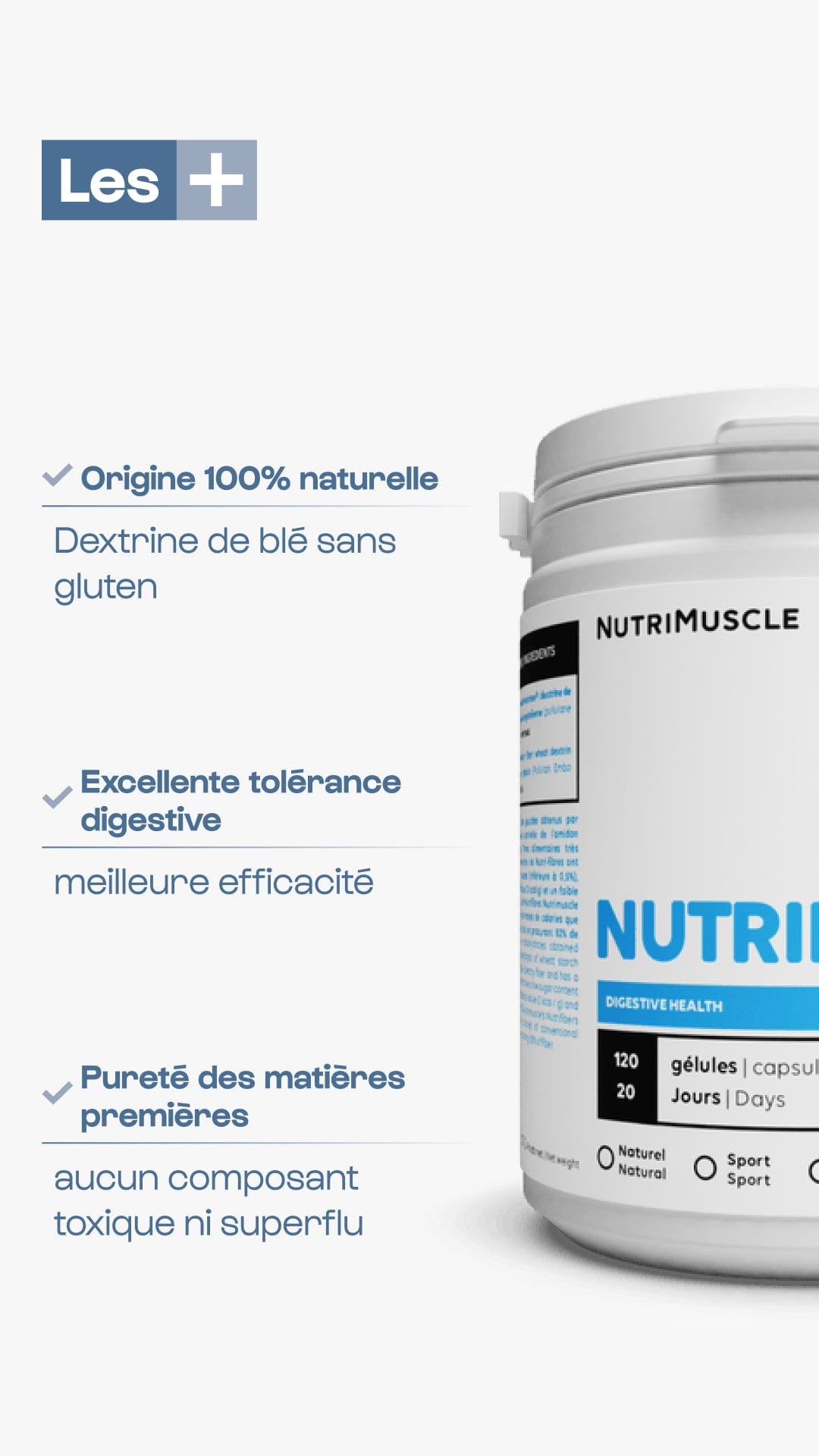 Nutrimuscle Nutriments Nutri-Fibres en poudre