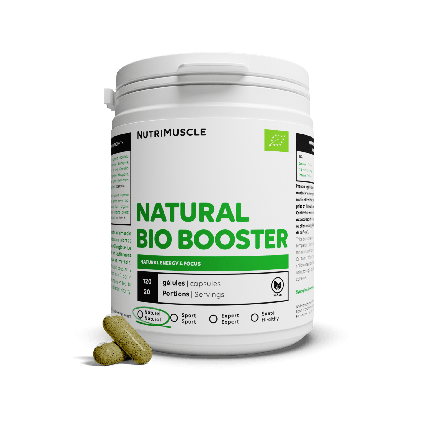 Nutrimuscle Plantes 120 gélules Natural Bio Booster