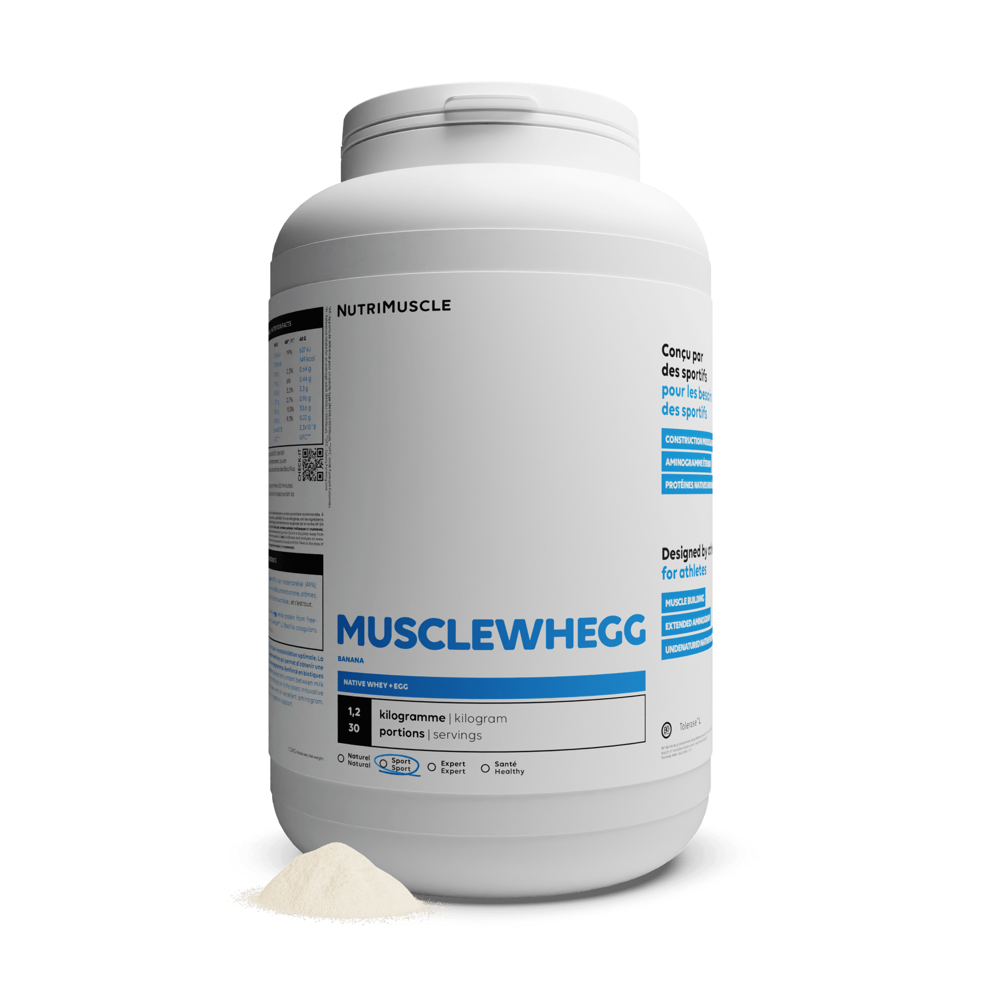 Nutrimuscle Protéines Banane / 1.20 kg Musclewhegg - Mix Protein
