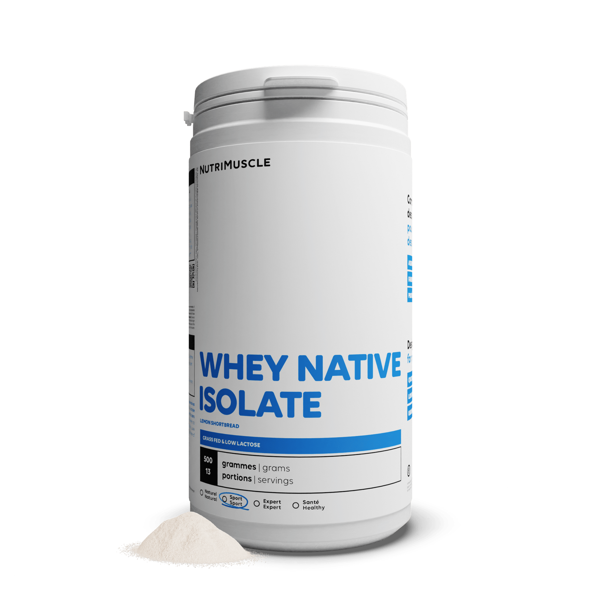 Nutrimuscle Protéines Whey Native Isolate (Low lactose)