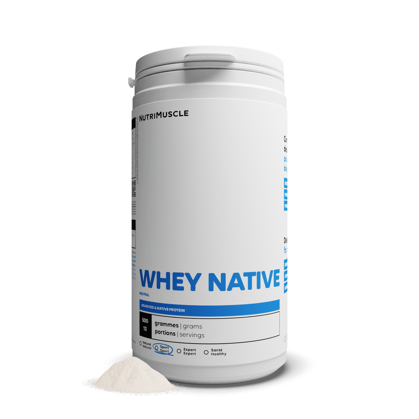 Nutrimuscle Protéines Nature / 500 g Whey Native