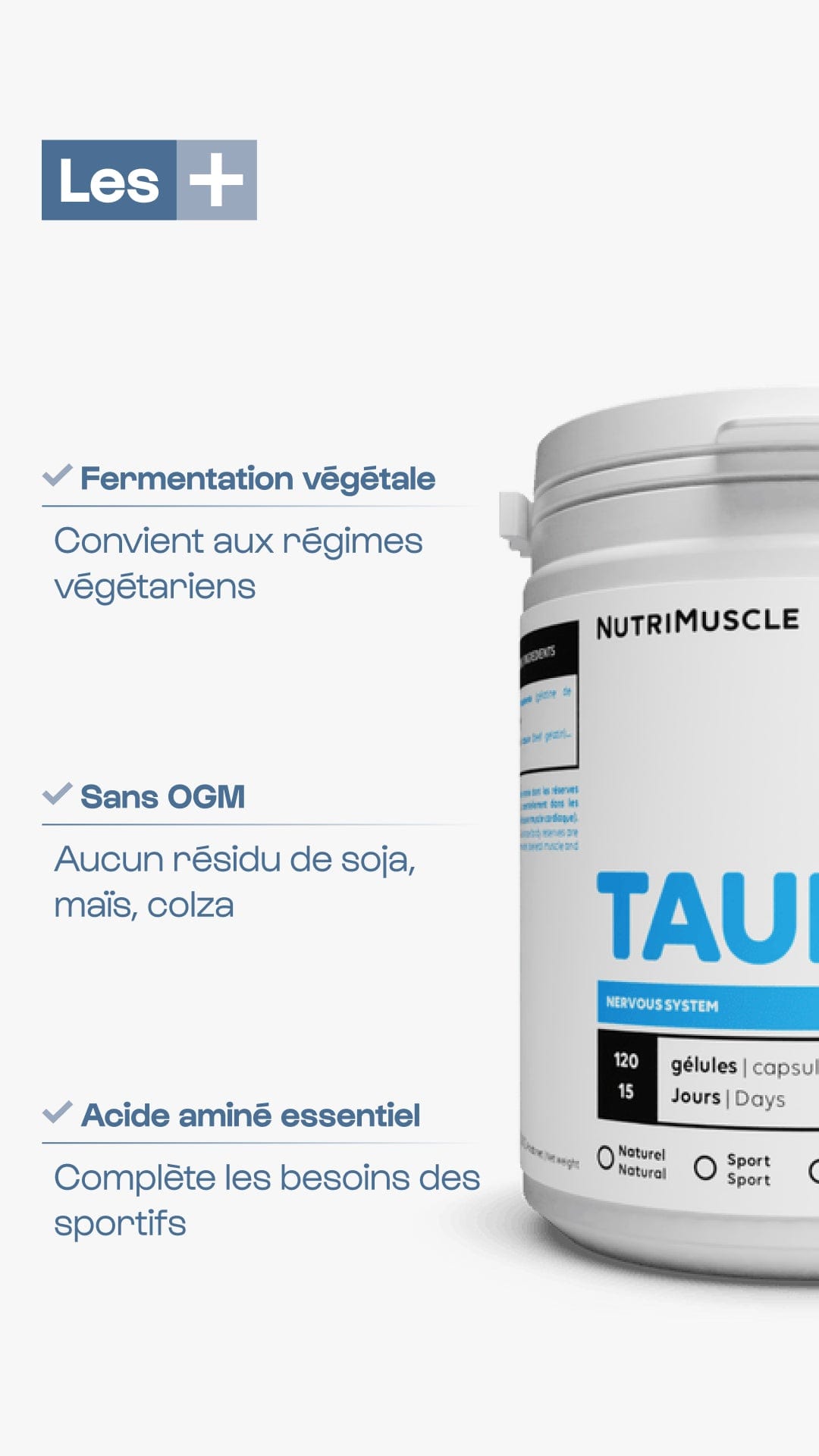 Nutrimuscle Taurine en poudre