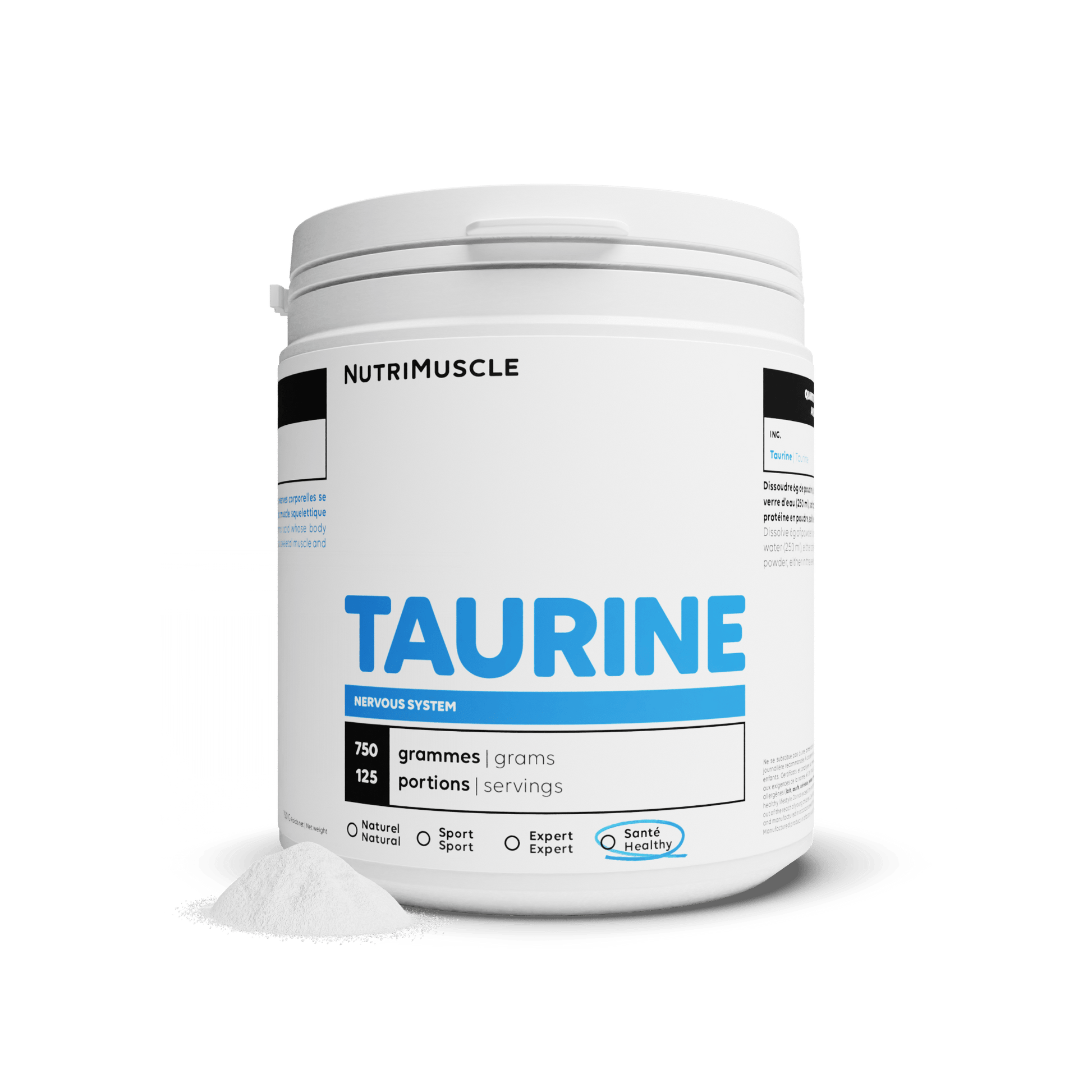 Nutrimuscle 750 g Taurine en poudre