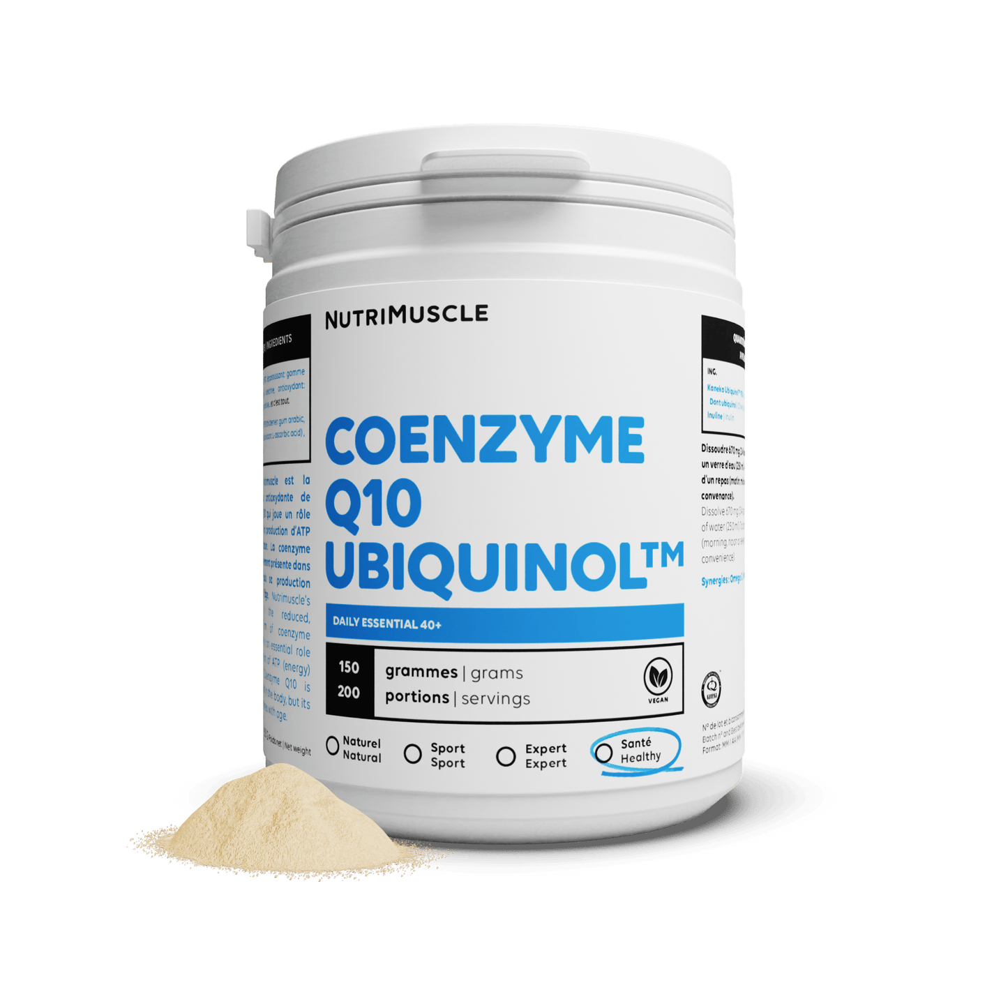 Nutrimuscle 150 g Ubiquinol Q10 en poudre