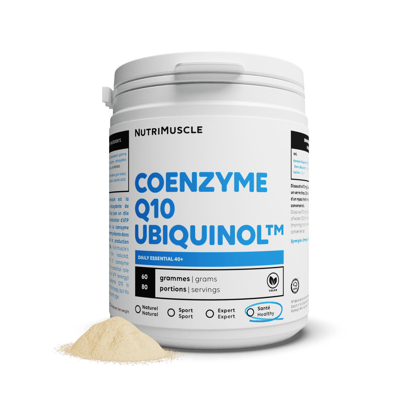 Nutrimuscle 60 g Ubiquinol Q10 en poudre