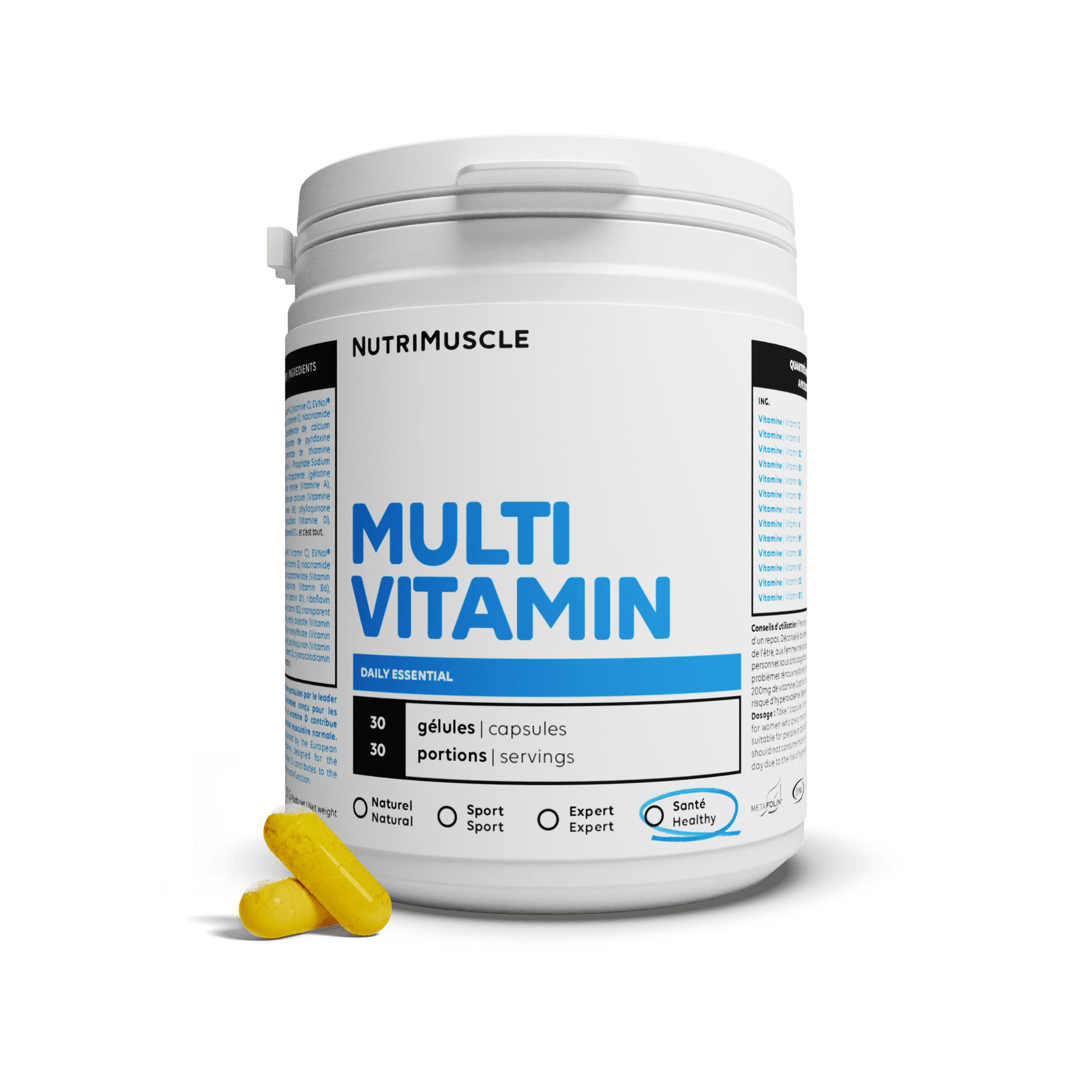 Nutrimuscle Vitamines Multivitamines en gélules