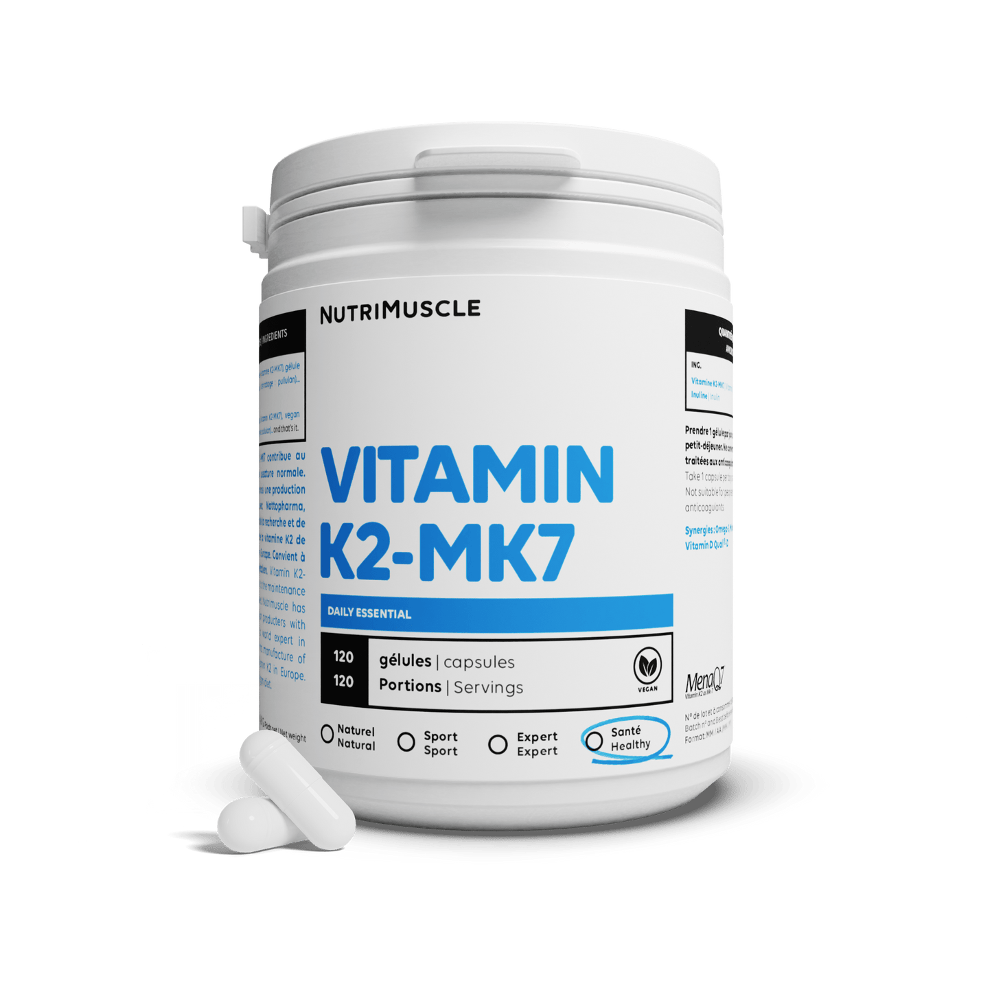 Nutrimuscle Vitamines 30 gélules Vitamine K2-MK7