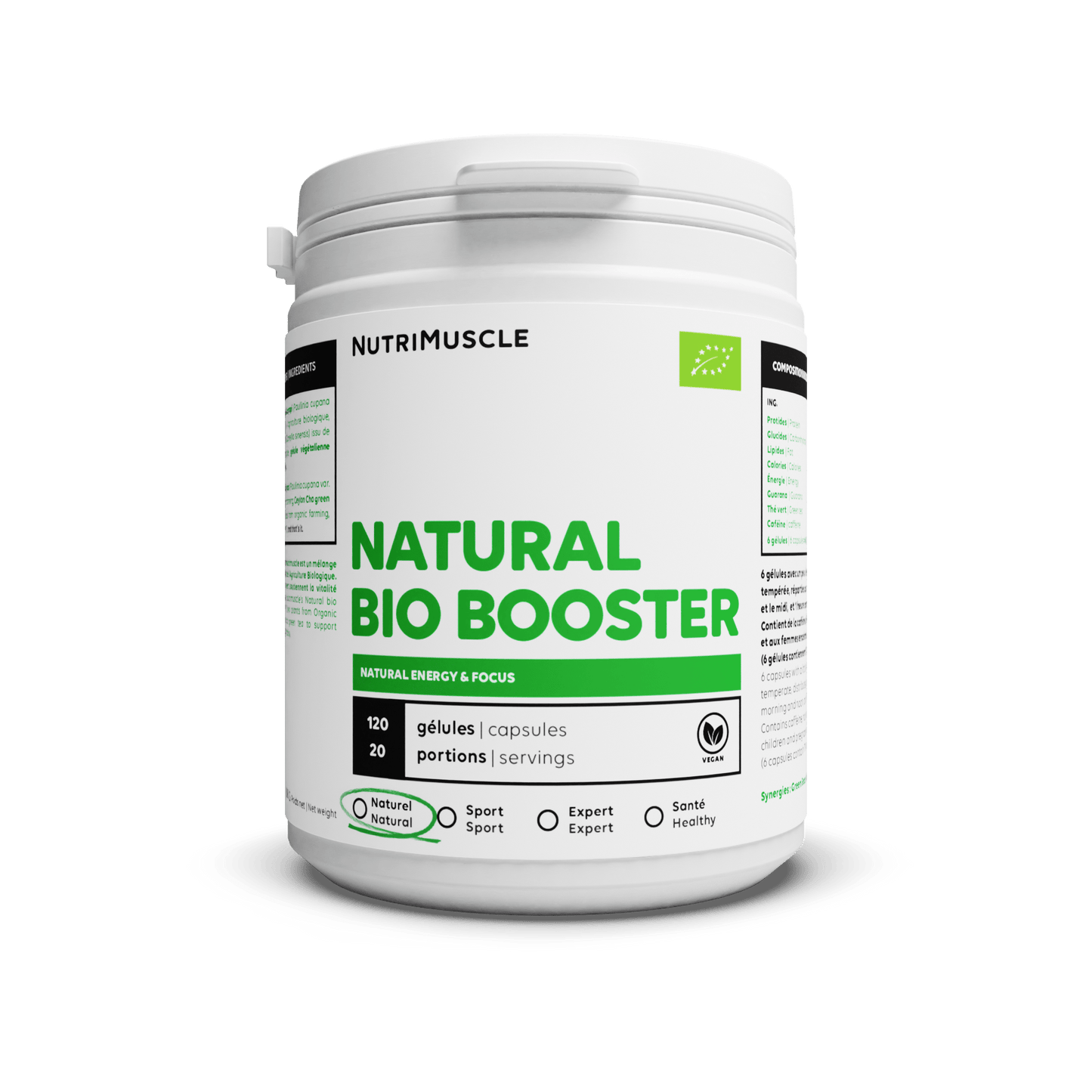 Nutrimuscle Plantes Gélules / 120 gélules Natural Bio Booster